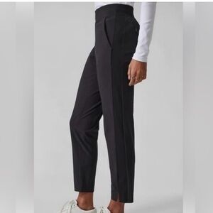 Athleta Brooklyn Ankle Pants Black Ribbed Knit
Side Panels